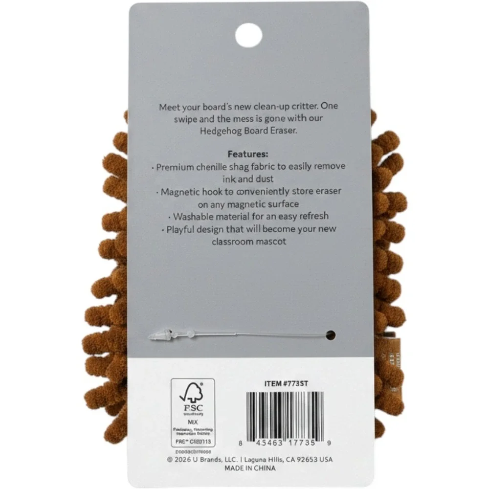 U Brands Hedgehog Board Eraser and LoveShackFancy x Yoobi Dry Erase Markers Set